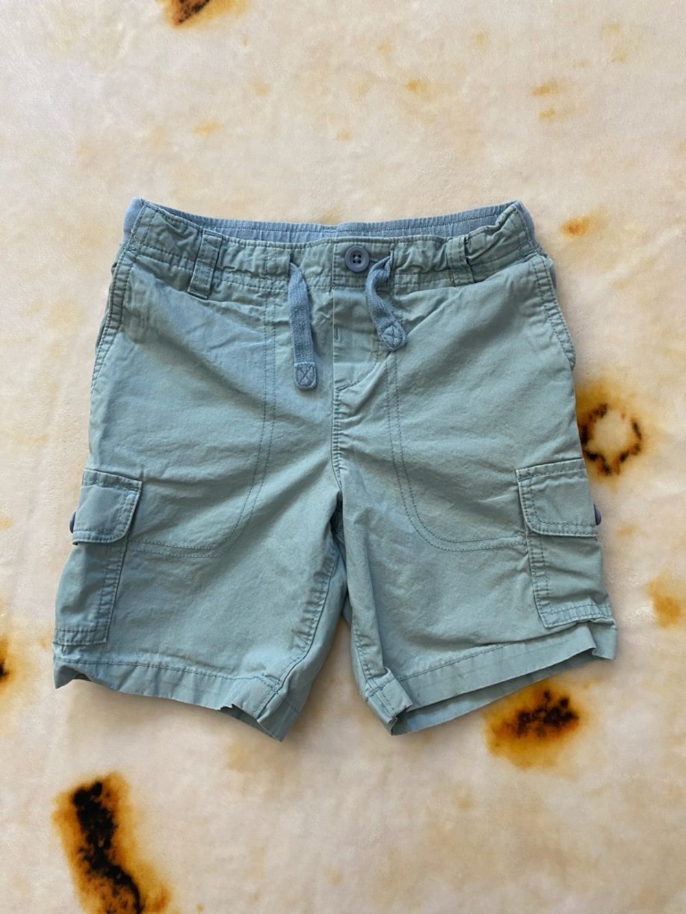 ⭐️ Lands' End Light Blue Drawstring Cargo Shorts, Boys Size M (5-6)